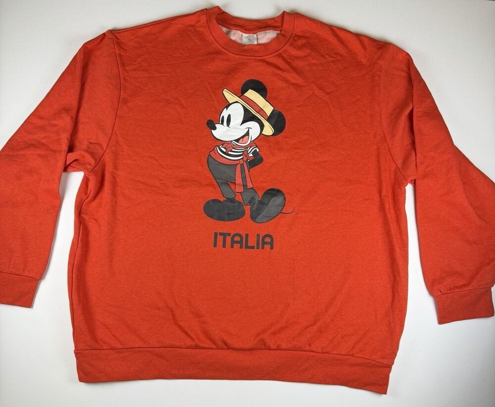 2025 Disney Parks EPCOT World Showcase Italy Italia Mickey Sweatshirt Unisex 2XL